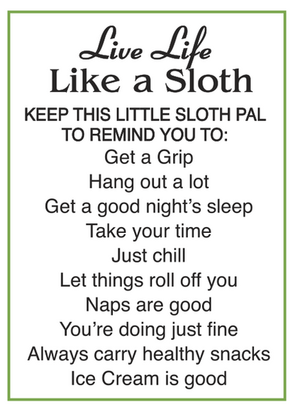 Get a Grip Charm - Sloth Charm