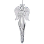 Angel Finial Glass Ornament - Holding a Star