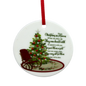 Christmas in Heaven Quote Ornament - A Touching Tribute