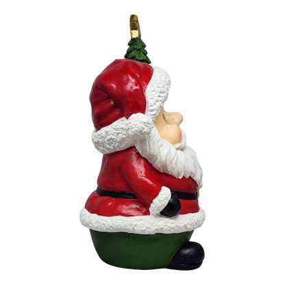 Jolly Santa with Moving Eyes and Christmas Tree