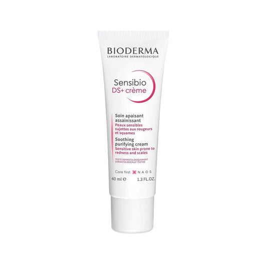 Bioderma Sensibio DS+ Moisturizing Cream for Sensitive Skin - Anti-Flaking, Gentle Skincare