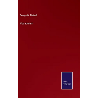 Vocabulum - Hardcover
