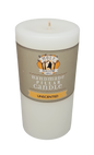Mole Hollow Unscented Pillar Candle (Stark White)  -