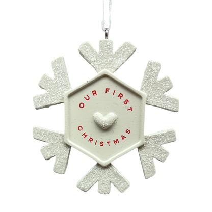 Our First Christmas 2025 Snowflake Hallmark Ornament