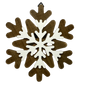 Wood Layered Snowflake Decor -