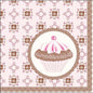 Paper Cocktail Napkin - Muffin