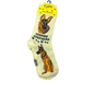 German Shepherd Crew Socks on Cream