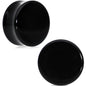 3/4 Black Acrylic Saddle Plug Set