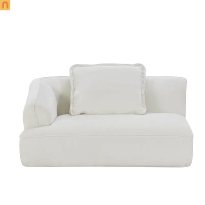 Sectional Sofa L-Shape Deep Seat Polyester Beige 4 Seat 121 In