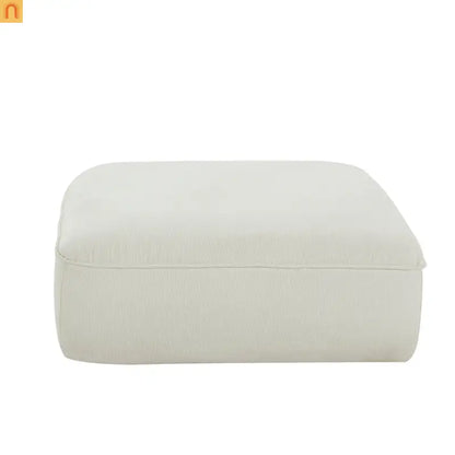 Sectional Sofa L-Shape Deep Seat Polyester Beige 4 Seat 121 In