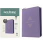 NLT Compact Giant Print Zipper Bible, Filament Enabled (Leatherlike, Diamond Lavender, Red Letter) - Imitation Leather