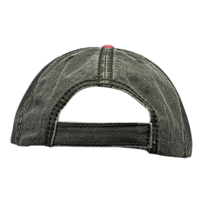 2 Tone Embroidered Hat - Vermont 1791 Moose - Cranberry and Olive
