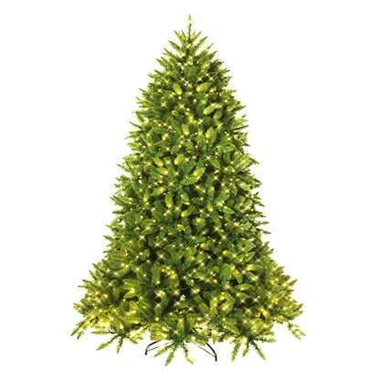 Premium Hinged Artificial Fir Christmas Tree with LED Lights