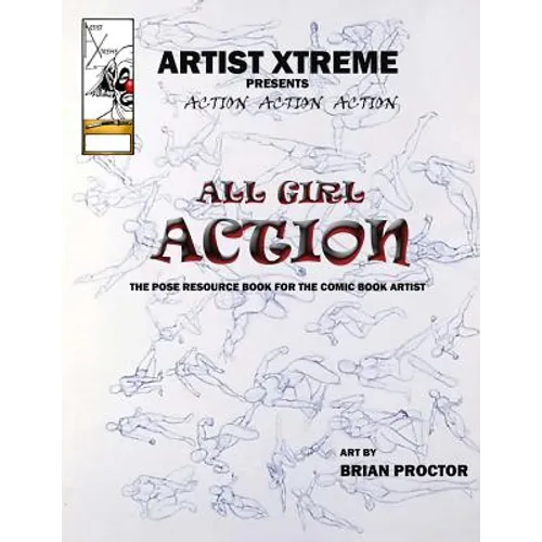 All Girl Action Pose Reference Book - Paperback