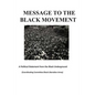 Message to the Black Movement - Paperback
