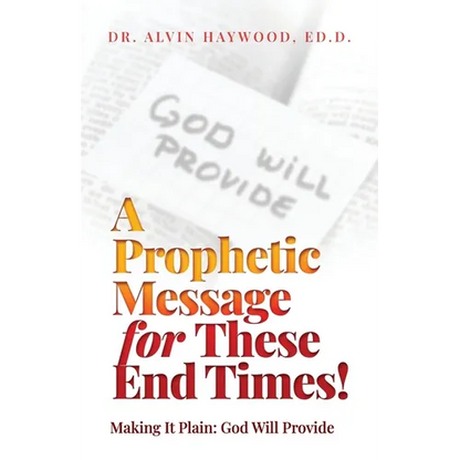 A Prophetic Message for These End Times!: Making It Plain: God Will Provide - Paperback