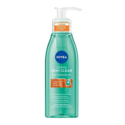 Nivea Derma Skin Clear Acne-Fighting Facial Cleansing Gel - Deep Cleansing, Anti-Acne, Dermatologically Tested - 5.07 fl oz