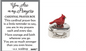You Are in My Prayers Charm - Cardinal Prayerbox