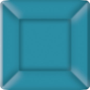 Classic Linen On Ice Blue - Square Paper Salad / Dessert Plate