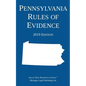 Pennsylvania Rules of Evidence; 2019 Edition - Paperback