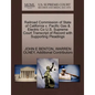 Railroad Commission of State of California V. Pacific Gas & Electric Co U.S. Supreme Court Transcript of Record with Supporting Pleadings - Paperback