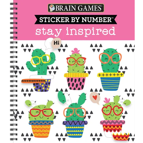 Brain Games - Sticker by Number: Stay Inspired - Spiral