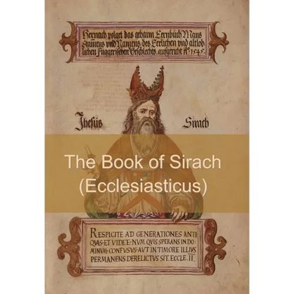 The Book of Sirach (or Ecclesiasticus) - Hardcover
