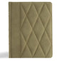 CSB Notetaking Bible, Large Print Edition, Sage Suedesoft Leathertouch Over Board - Imitation Leather
