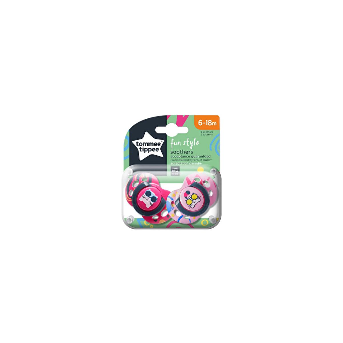 Tommee Tippee Orthodontic Baby Pacifier 18-36 Months - 2-Pack, BPA-Free, Super Soft Silicone