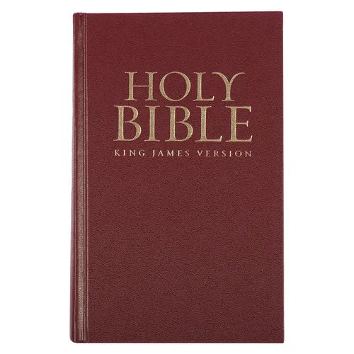 KJV Standard Size Hardcover Church Edition: Burgundy - Hardcover