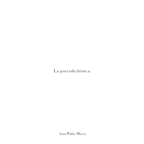 La portada blanca. - Paperback