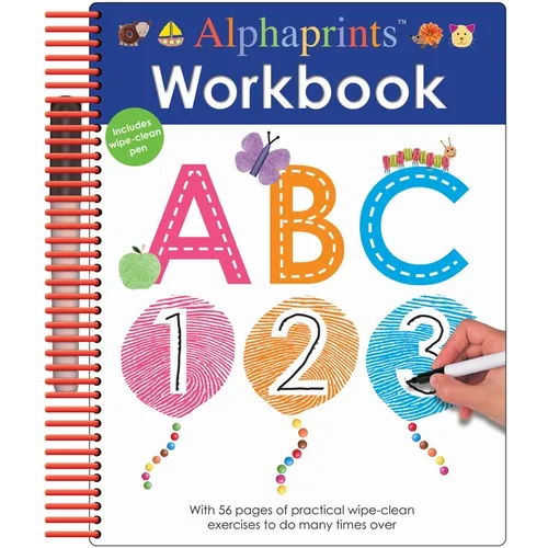 Alphaprints: Wipe Clean Workbook ABC - Spiral
