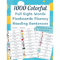 1000 Colorful Full Sight Words Flashcards Fluency Reading Sentences English - Spanish Phrasebook And Dictionary: My kids first sight word made easy sp - Paperback