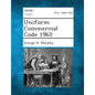 Uniform Commercial Code 1965 - Paperback