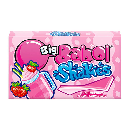 Big Babol Strawberry Milkshake Flavored Chewing Gum - Fun & Fruitful 26g