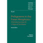 Immanuel Kant: Prolegomena to Any Future Metaphysics - Paperback