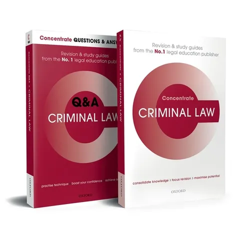 Criminal Law Revision Concentrate Pack - Paperback