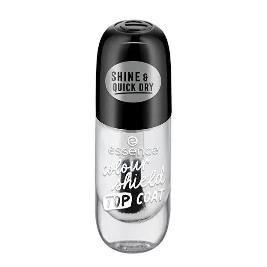 Essence Colour Shield Nail Polish Top Coat: Get Long Lasting, High Shine, Chip-Resistant Gel Effect - Vegan & Clean Beauty Formula