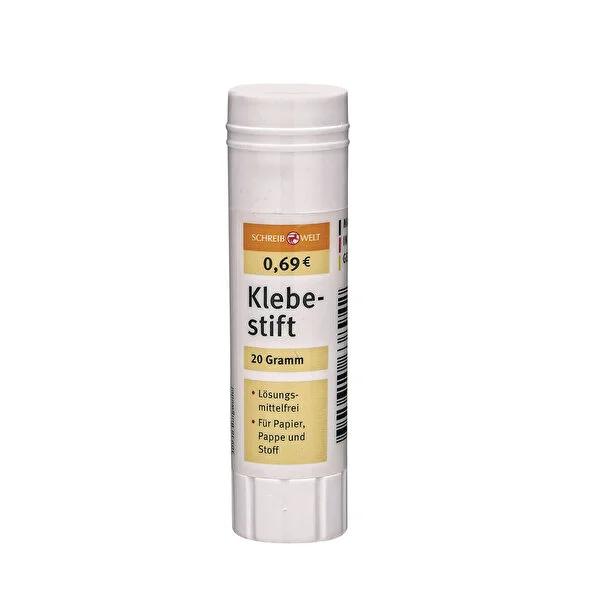 Schreibwelt Craft Glue Stick 20g - Solvent-Free Adhesive for Paper, Cardboard & Fabric - Ideal for School, Office & Crafts