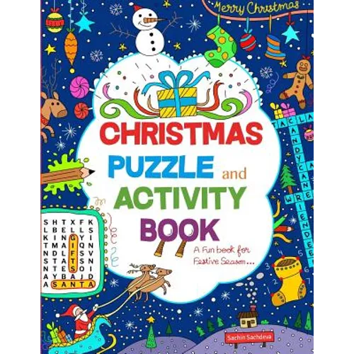 Christmas Puzzle and Activity Book: A Fun book for Festive Season - Paperback