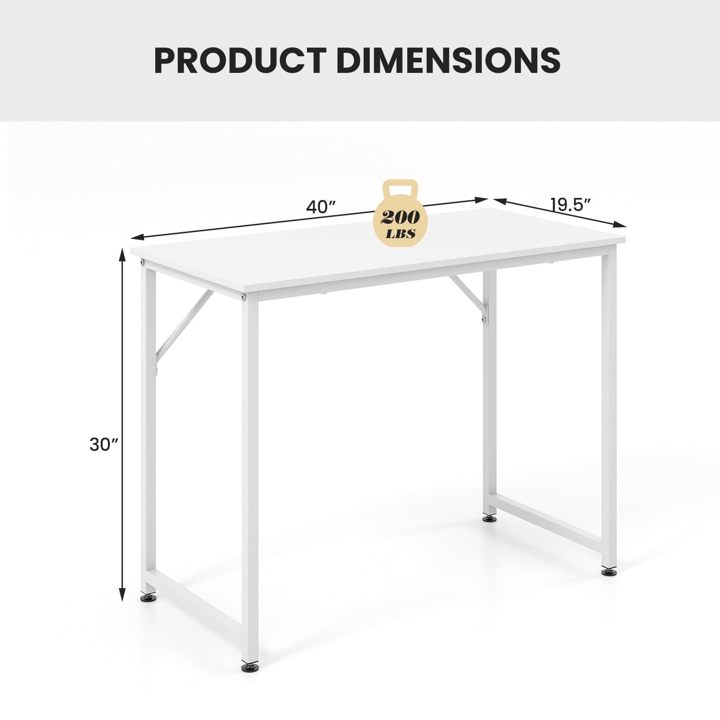 L Shaped Computer Desk and Writing Workstation for Home and Office