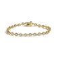 Lab-Grown Diamond Bezel Link Bracelet in 10K Yellow Gold – 1.5 Cttw