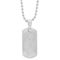 Ladies Stainless Steel Serenity Prayer Pendant