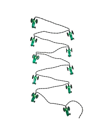 Green Tractor Novelty Light Set - 9 Feet