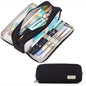 Large Capacity 3 Compartment Pouch Pencil Case