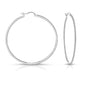 Large CZ Hoop Earrings