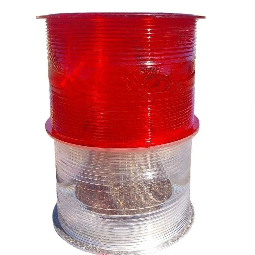 Large Nautical Marine Lens Red & Clear