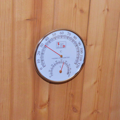 Thermora Ignite Large Premium American White Oak Outdoor Wooden Barrel Sauna With 4.5KW Sauna Heater (SAK45968)