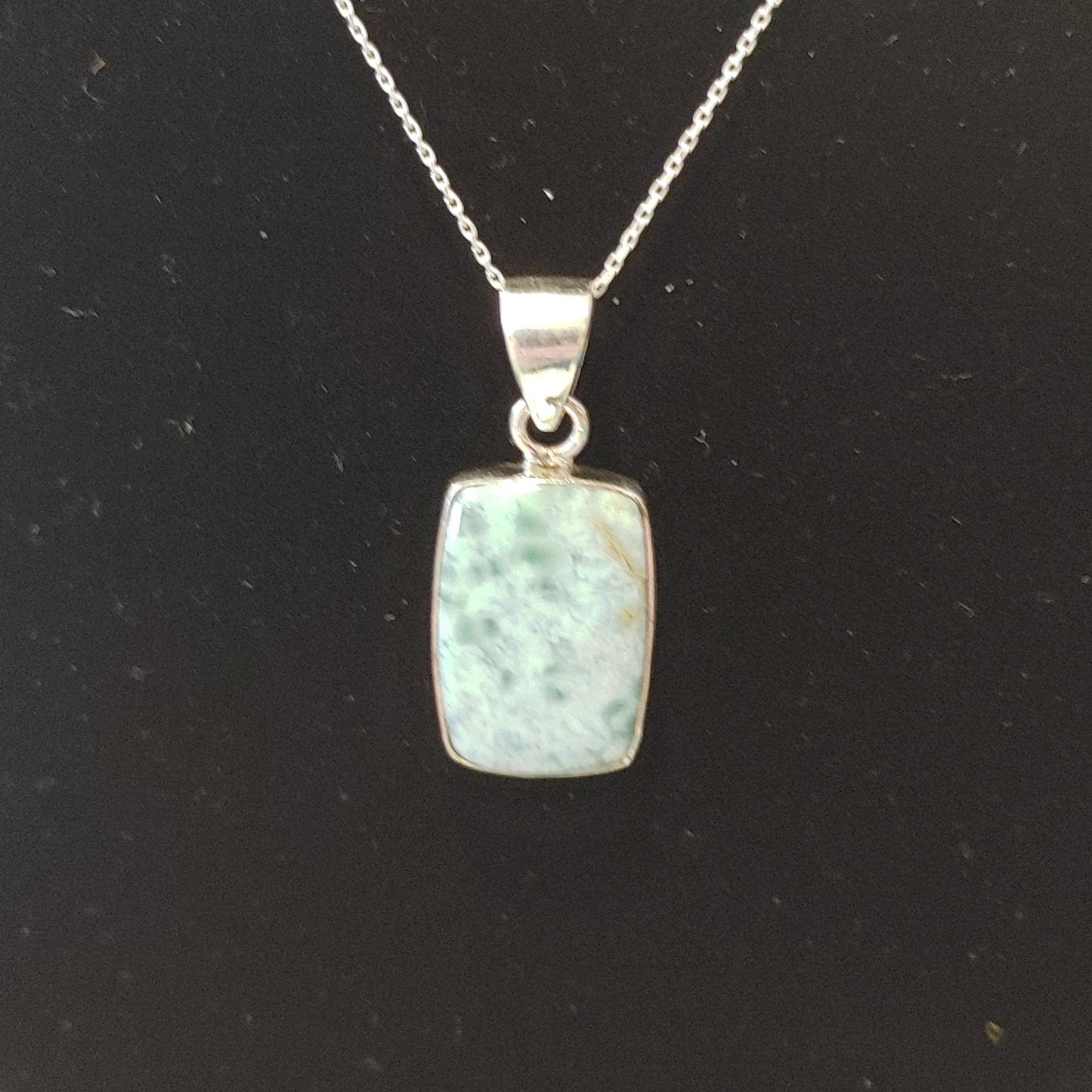 Larimar Rectangle Pendant