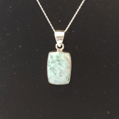 Larimar Rectangle Pendant